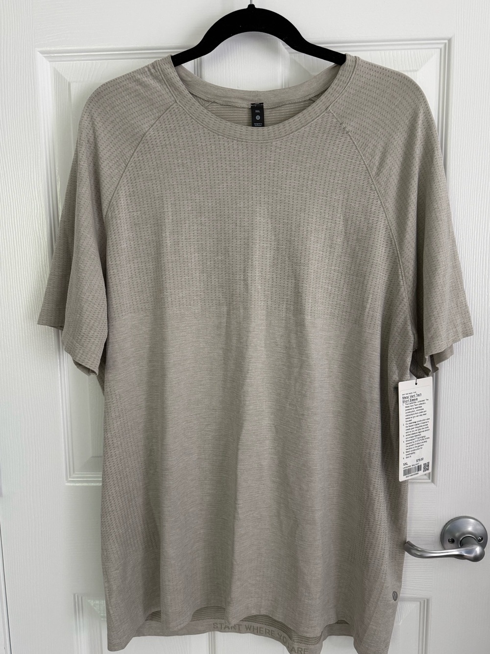 lululemon athletica Men's Short-Sleeve Knit Shirt - Light Taupe